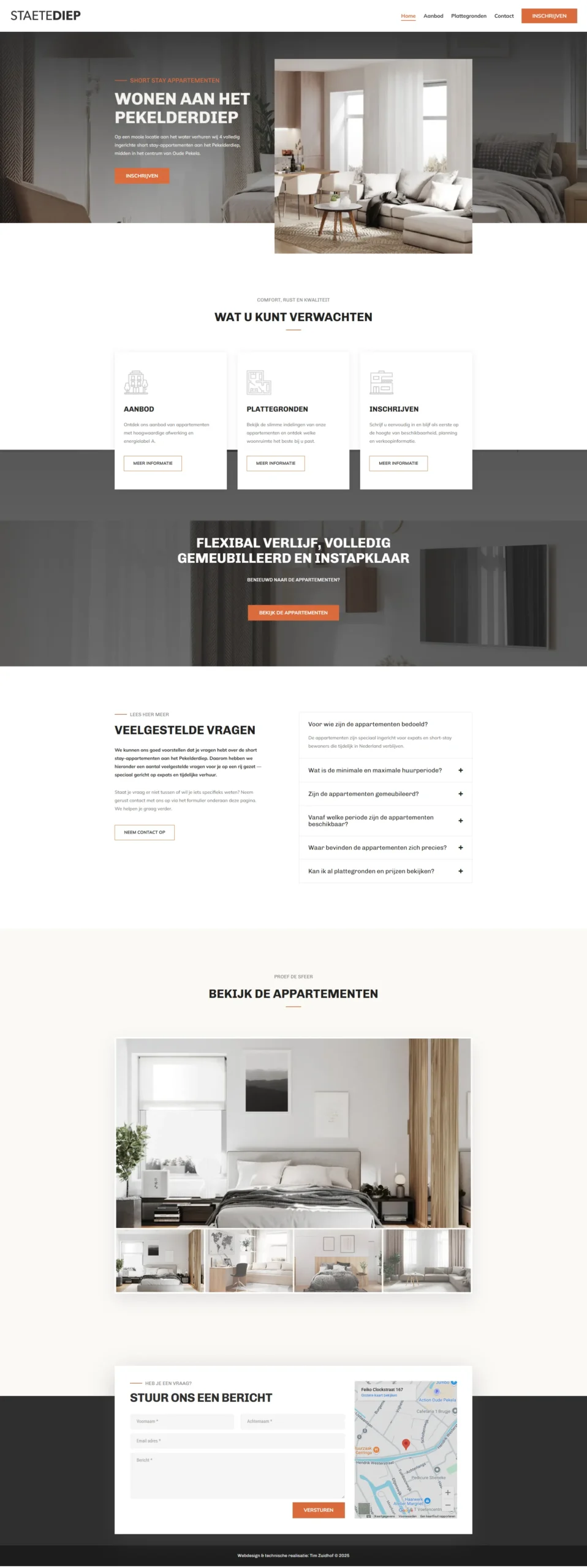 Staete Diep website ontwerp