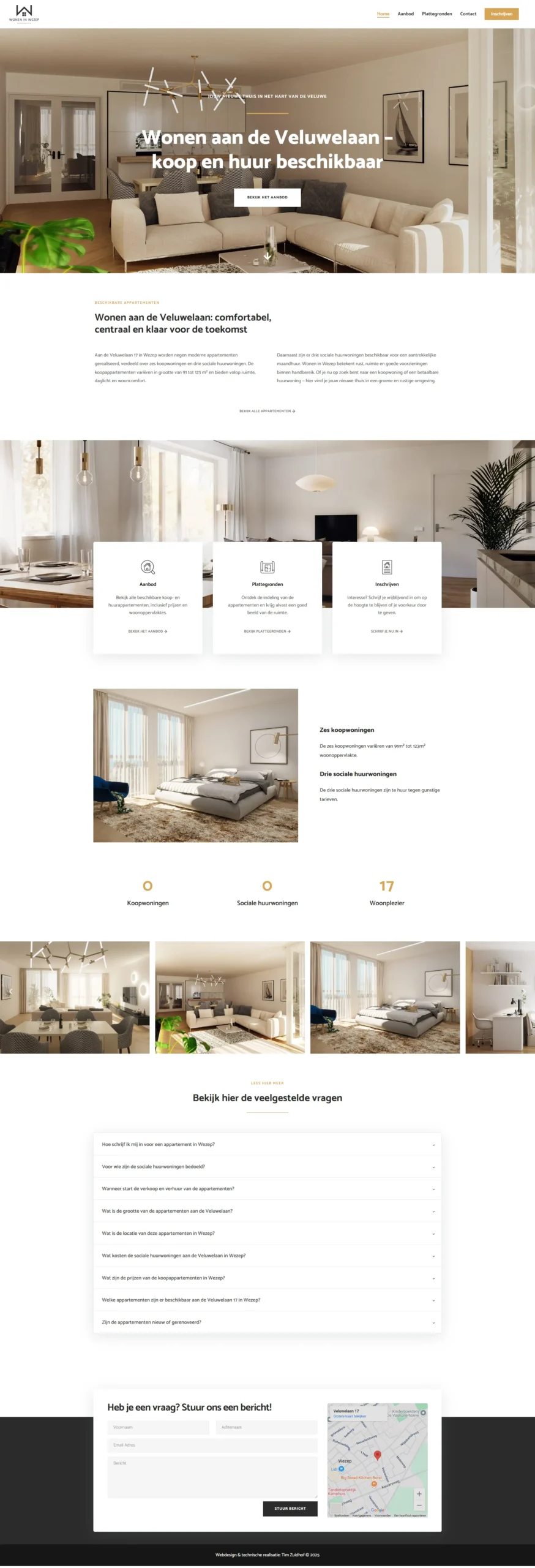 Wonen in Wezep website ontwerp