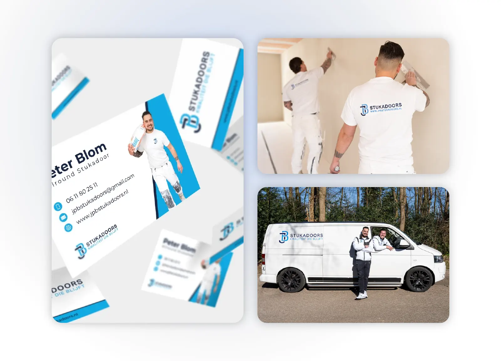 Logo en drukwerk voor JPB Stukadoors