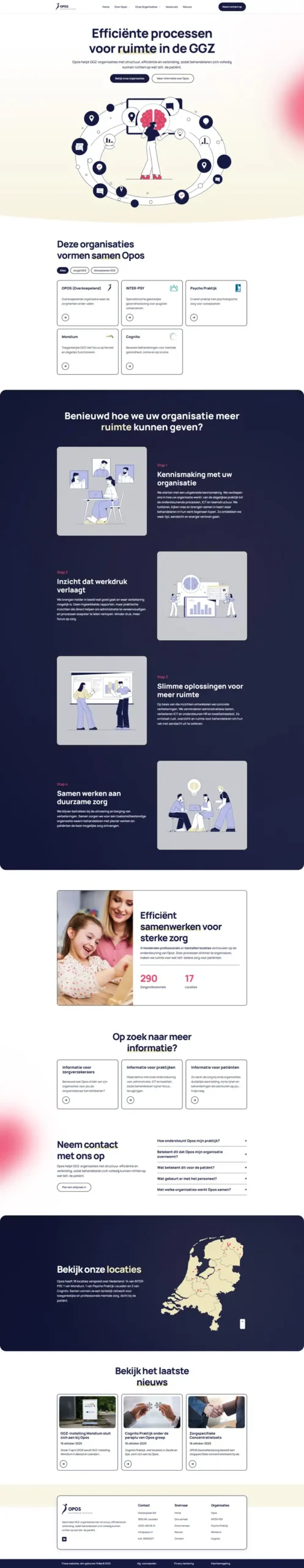 Opos website ontwerp